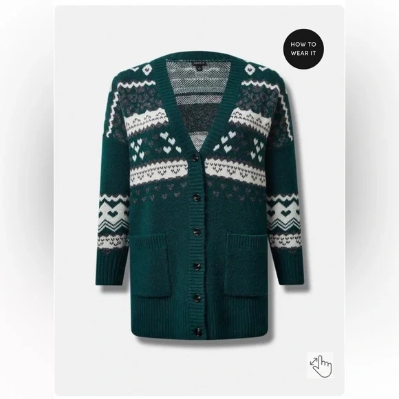 Vegan Cashmere Boyfriend Cardigan Sweater 00 - Picture 4 of 15